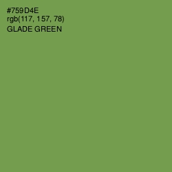 #759D4E - Glade Green Color Image